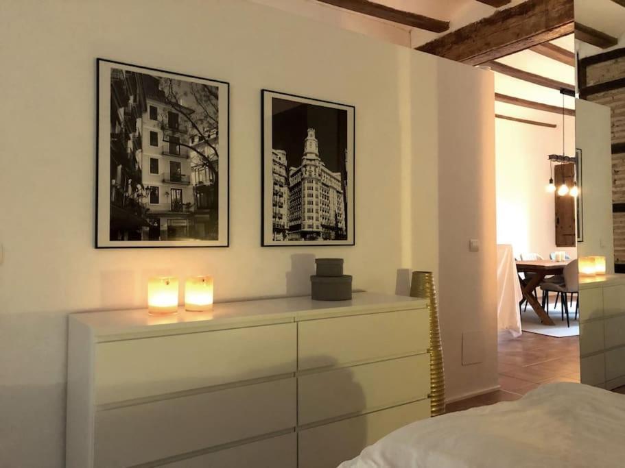 Ferienwohnung Loft Con Estilo Y Terraza En Centro Historico Valencia Exterior foto